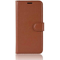 Чехол-книжка Litchie Wallet для Motorola One Hyper Brown GM, код: 5565659