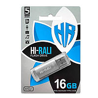 Флеш память Hi-Rali Rocket USB 2.0 16GB Steel DH, код: 7698281
