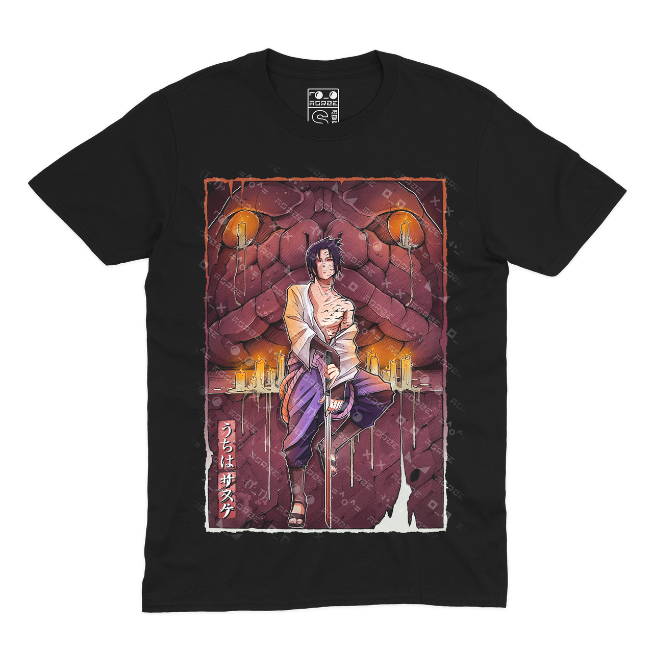 Футболка чорна Morze Naruto V55, фото 1