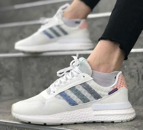 Женские кроссовки Adidas ZX500 RM Commonwealth, белый, Вьетнам Адідас ЗІКС 500 РМ Камонвелз білі - фото 2 - id-p2161540404