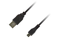 Кабель Piko (1283126474071) USB2.0 AM-MicroUSB BM, 0.3м, Black FS, код: 6707379