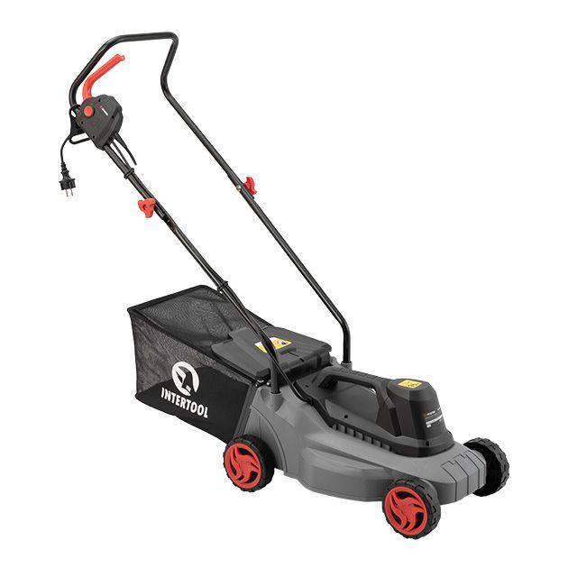 Газонокосарка електрична INTERTOOL DT-2260, 1.2 кВт, ширина захвату 320 мм, висота зрізу 27/45/52 мм, фото 1