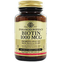 Биотин Solgar Biotin 1000 mcg 100 Veg Caps AG, код: 7519075