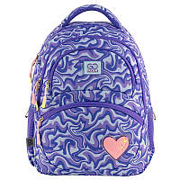 Школьный рюкзак с ортопедической спинкой для девочки GoPack Education GO24-175M-4 Heart