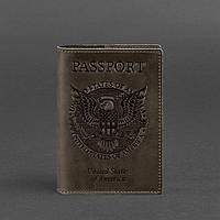 Обложка для паспорта BlankNote с американским гербом Коричневый (BN-OP-USA-o) UP, код: 384350