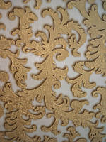 Обои Lanita виниловые на флизелиновой основе Прадо декор ТФШ 7-0271 бело-золотой(1,06х10,05м. QT, код: 2583182