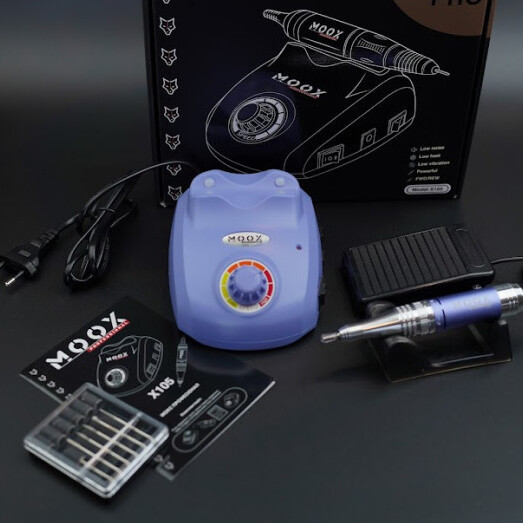 Фрезер Moox Professional X105 на 45 000 об/хв. та 65W. для манікюру та педикюру (Purple), фото 1