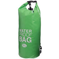 Гермомешок водонепроницаемый Waterproof Bag 10 л Green (10602G) IN, код: 8067307