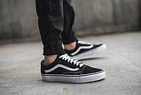 Мужские кеды Vans Old Skool, черно-белый, Китай Ванс Олд Скул чорно-білі