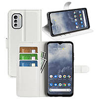 Чехол-книжка Litchie Wallet Nokia G60 5G White GM, код: 8130687