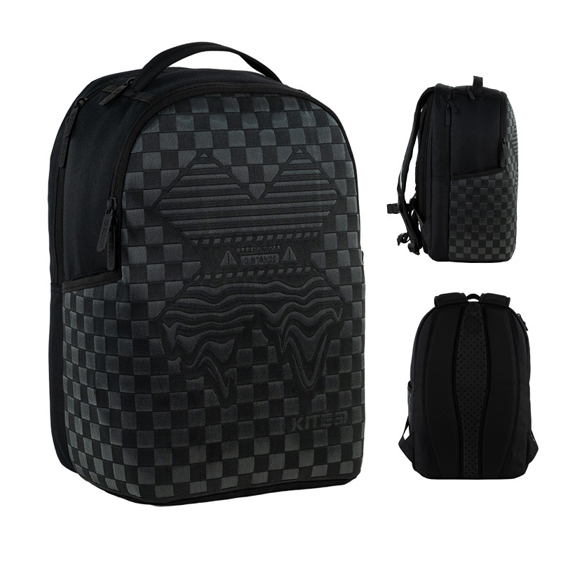 Рюкзак для міста Kite teens K24-2595L-1 (LED) 43.5х28х16 см чорний