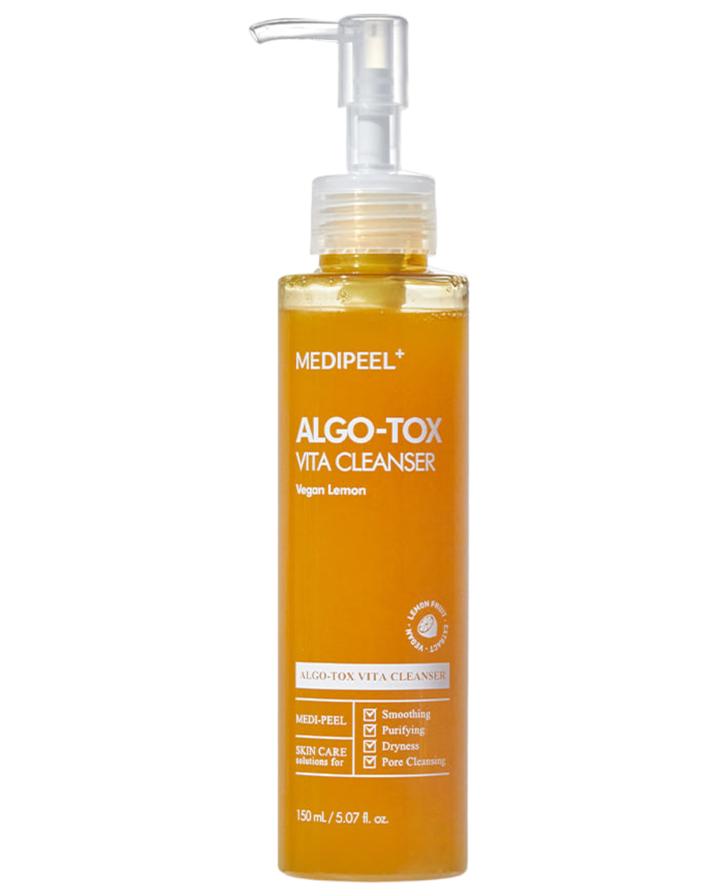 Medi-Peel Освіжаючий гель для очищення шкіри з ефектом детоксу Algo-Tox Vita Cleanser Vegan Lemon, 150 ml