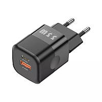 Зарядное устройство KUULAA RY-U33 GaN 33W 2xUSB PD + QC 3.0 Black NB, код: 7932312