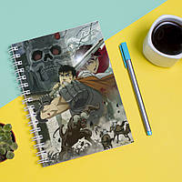 Скетчбук Sketchbook блокнот для рисования с принтом Berserk Берсерк А3 Кавун 48 GM, код: 8301397