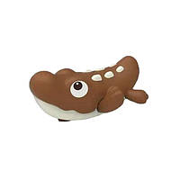 Водоплавающая игрушка для ванной Крокодил Metr+ 368-2 заводная 10 см Коричневый IN, код: 7799708