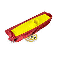 Мягкая щетка для мытья авто DELUXE силиконовая с ручкой 120 см Sanpreis Красный