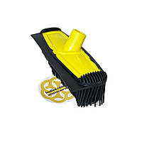 Мягкая щетка для мытья авто DELUXE силиконовая с ручкой 120 см Sanpreis Желтый