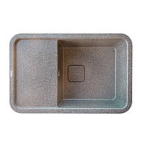 Мойка гранитная для кухни Platinum 7850 CUBE матовая Серая LW, код: 7229899