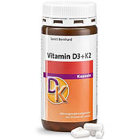Витамин D Sanct Bernhard Vitamin D3 1000 IU + K2 100 mcg 180 Caps DH, код: 8372040