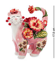 Декоративная фигурка Cat flower 17.5 см Pavone AL114011 UL, код: 7431289