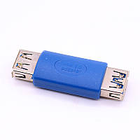 Перехідник обладнання Lucom USB3.0 A F F SuperSpeed синій (62.09.8111) FG, код: 7455170