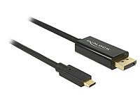 Кабель монітора-сигнальний Delock USB Type-C-DisplayPort M M 1.0m (DP-alt-Mode) v1.2 4K60Hz FG, код: 7455293