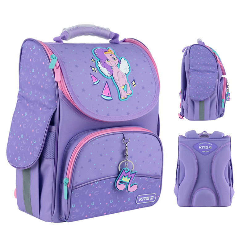 Рюкзак шкільний каркасний Kite My Little Pony LP24-501S 35x25x13 см фіолетовий