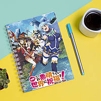 Скетчбук Sketchbook блокнот для рисования с принтом Этот прекрасный мир-Kono Subarashii Sekai GM, код: 8301717