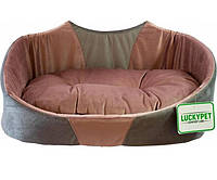 Лежак для собак и кошек Lucky Pet Мишель 1 32х43х22 см Серый (4820224211107) EV, код: 8243101