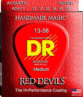 Струни для акустичної гітари 6 шт DR RDA-13 Red Devils Phosphor Bronze Acoustic Guitar Stri UP, код: 2656686