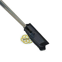 Швабра для миття машини 120 см силіконова, з телескопічною ручкою Sanpreis, фото 3