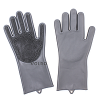 Перчатки силиконовые многофункциональные VOLRO Серый (vol-531) UP, код: 1673474