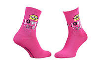 Носки Minions Minion + Loves Me 36-41 dark pink (13890131-3) ML, код: 2467201