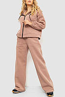 Спортивный костюм женский на флисе бежевый 102R402 Ager S-M QT, код: 8388664