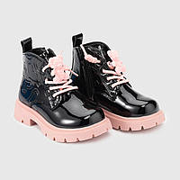 Ботинки для девочки Bessky B2666-5A 27 Черно-розовый (2000990014733) UL, код: 8308989