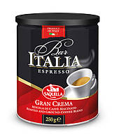 Кофе молотый Saquella Bar Italia Gran Crema 250 г PK, код: 7886512