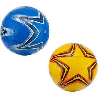 Мяч Футбольный кожзам одного цвета с фигурами кожзам