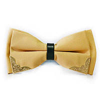 Краватка метелик Gofin Двошарова Гірчична із Металевими Углами Bj-44-08 BM, код: 7474490