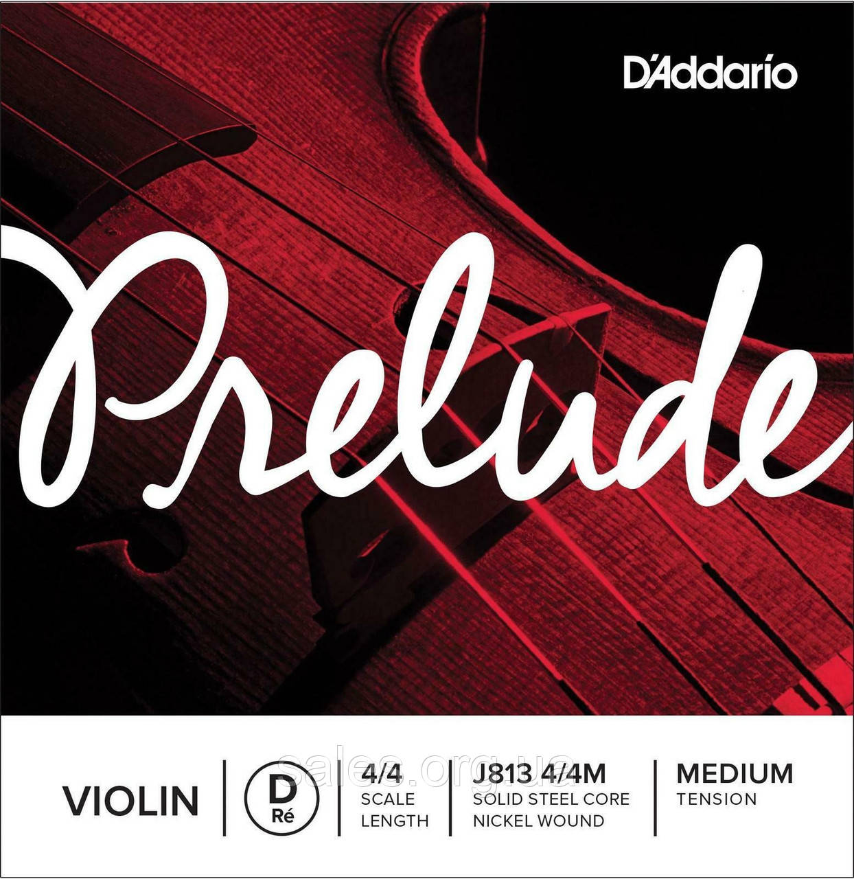 Струна D'Addario J813 4 4M Prelude Violin D String Medium Tension SC, код: 6557025