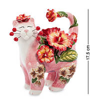 Декоративная фигурка Cat flower 17.5 см Pavone AL114011 UP, код: 7431289