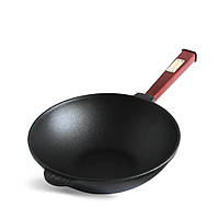 Сковорода Вок Brizoll Optimа Bordo W24HP2 24х7 см черная Отличное качество