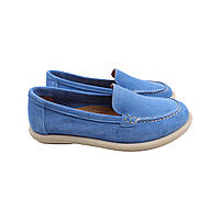 Туфлі жіночі Aquamarin блакитні натуральна замша 2292-23DTC 36 HH, код: 7770207