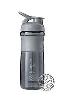 Шейкер спортивный бутылка BlenderBottle SportMixer 28oz 820ml Grey Original XN, код: 8105086