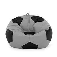 Кресло мешок Мяч Оксфорд 100см Студия Комфорта размер Стандарт Серый + Черный BK, код: 6498873
