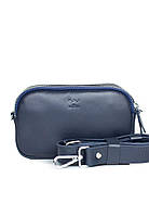 Кожаная сумка поясная кроссбоди Holly синяя The Wings KV, код: 8132318