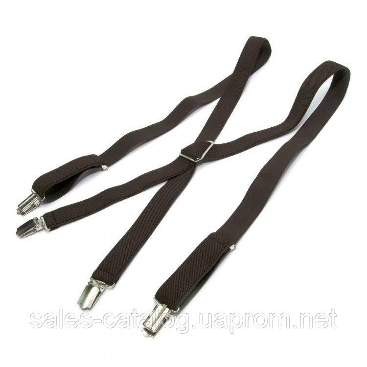 Підтяжки Gofin suspenders Х Образні Темно-коричневі (PBXX-5920) SC, код: 1350092