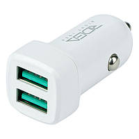 Автомобильное зарядное устройство Ridea RCC-21112 Grand 12W USB - microUSB 2USB 2.4 A White IN, код: 7786875