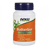 Комплекс для профилактики дыхательной системы NOW Foods Butterbur 60 Veg Caps FG, код: 7518277