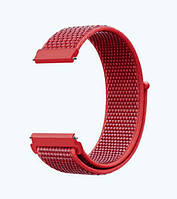 Ремешок BeWatch 22мм нейлоновый липучка для часов универсальный Красный (1021302) ET, код: 2615172