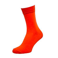 Носки мужские цветные из хлопка однотонные оранжевый MAN's SET 44-46 DH, код: 8065603